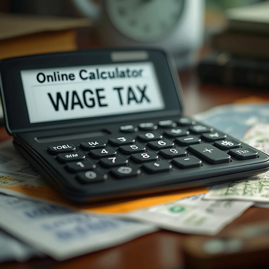 Interface principale du calculateur d'impôt